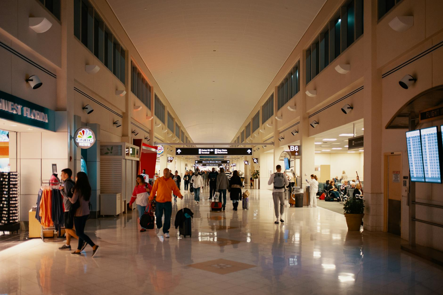 people at the airport